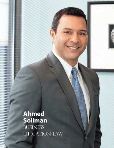 Ahmed Soliman awarded “Awesome Attorney” in Business Litigation by South Jersey Magazine 2017.