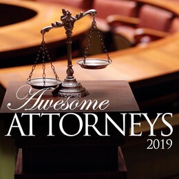 2019 Awesome Attorney in Business Litigation Law by South Jersey Magazine awarded to Ahmed Soliman in Cherry Hill, NJ