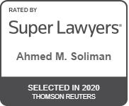 2017-2020 Rising Stars: Ahmed M. Soliman. Rated By Super Lawyers